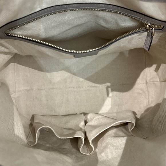 GUCCI Grey Monogrammed Leather Top Handle Bag - Picture 12 of 14